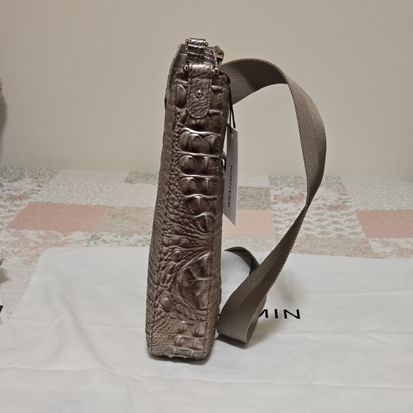 Brahmin Leia Crossbody Bag In Silver Lining Melbourne. NWT - Picture 4 of 16